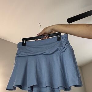 Free People Sky Blue Mini Skirt